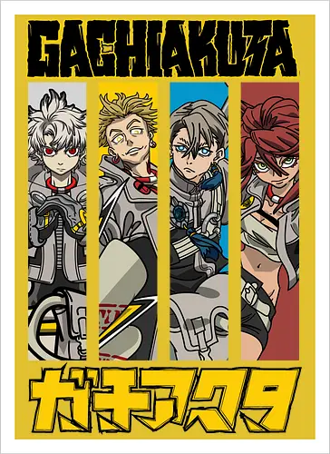Gachiakutaa - gachiakuta, post apocalyptic anime, supernatural action, gritty manga style, anti hero story, urban fantasy, japanese manga, anime illustration - Kunstdruck