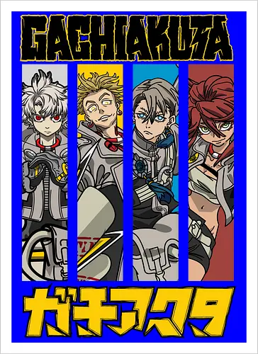 Gachiakutaa - gachiakuta, post apocalyptic anime, supernatural action, gritty manga style, anti hero story, urban fantasy, japanese manga, anime illustration - Kunstdruck