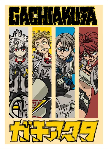 Gachiakutaa - gachiakuta, post apocalyptic anime, supernatural action, gritty manga style, anti hero story, urban fantasy, japanese manga, anime illustration - Kunstdruck