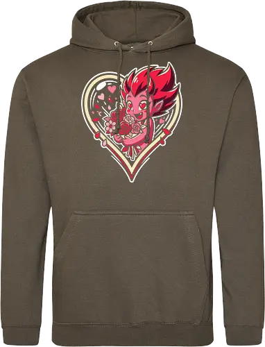 "Love Demon" Kawaii Chibi Devil Valentine's Day Graphic