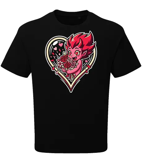 "Love Demon" Kawaii Chibi Devil Valentine's Day Graphic