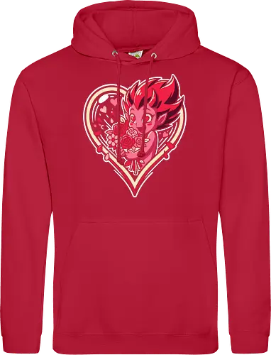 "Love Demon" Kawaii Chibi Devil Valentine's Day Graphic