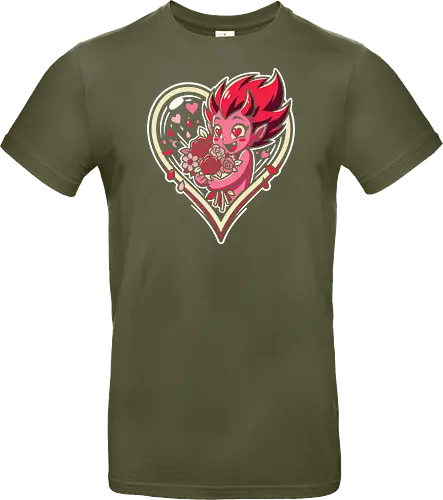 "Love Demon" Kawaii Chibi Devil Valentine's Day Graphic