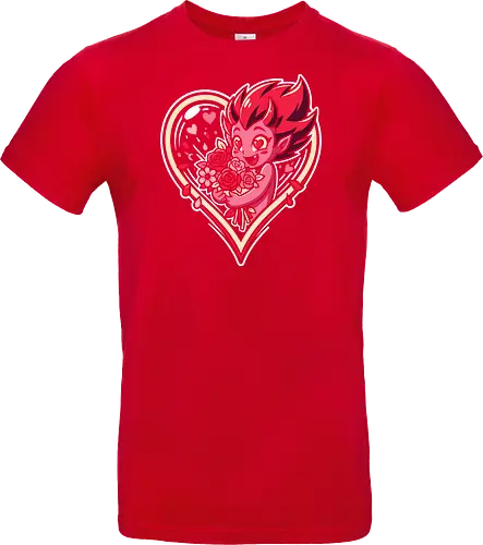 "Love Demon" Kawaii Chibi Devil Valentine's Day Graphic