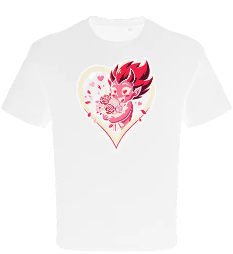 "Love Demon" Kawaii Chibi Devil Valentine's Day Graphic