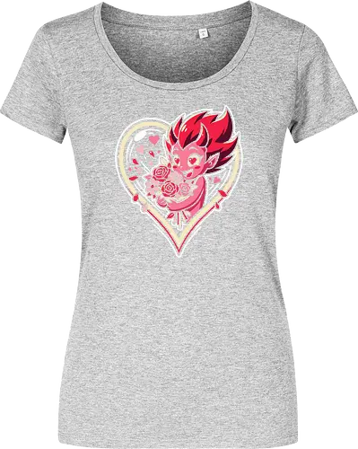 "Love Demon" Kawaii Chibi Devil Valentine's Day Graphic