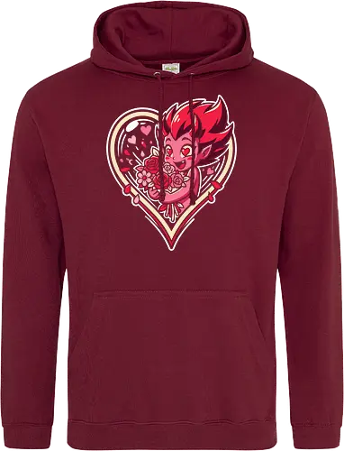 "Love Demon" Kawaii Chibi Devil Valentine's Day Graphic