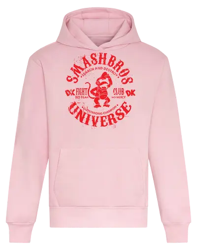 DK Fight Club - Smash Bros Diddy Kong - grunge kunst, suchen zerstören, dk crew, keine gnade, diddy kong t-shirt, smash bros kämpfer, dk fight club, nintendo kleidung, donkey kong country, teetan, dk universum, kremlings, super smash bros, nintendo gaming, rare spiele - Heavyweight Hoodie
