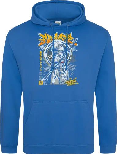 "Tokyo Cyber Samurai" Futuristic Streetwear Graphic