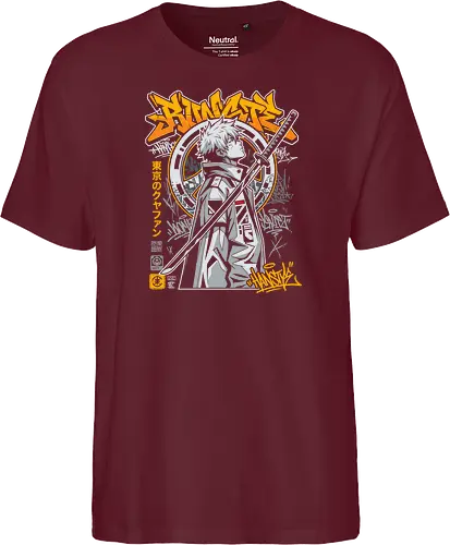 "Tokyo Cyber Samurai" Futuristic Streetwear Graphic