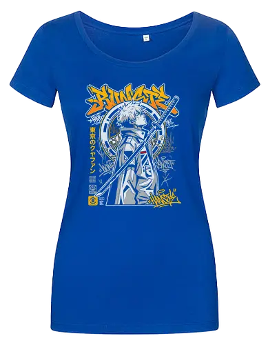 "Tokyo Cyber Samurai" Futuristic Streetwear Graphic