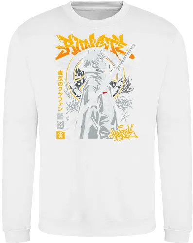 "Tokyo Cyber Samurai" Futuristic Streetwear Graphic