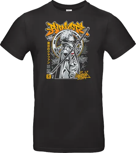 "Tokyo Cyber Samurai" Futuristic Streetwear Graphic