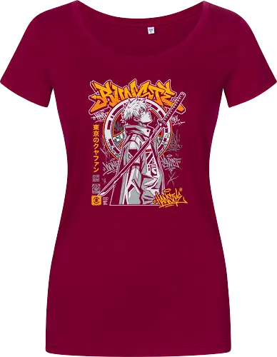 "Tokyo Cyber Samurai" Futuristic Streetwear Graphic