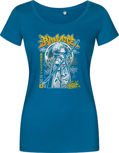 "Tokyo Cyber Samurai" Futuristic Streetwear Graphic