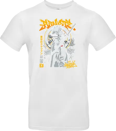 "Tokyo Cyber Samurai" Futuristic Streetwear Graphic