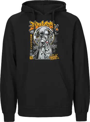 "Tokyo Cyber Samurai" Futuristic Streetwear Graphic