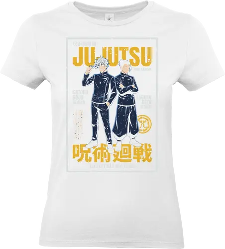 ujutsu Legends" Gojo & Geto Vintage High School Aesthetic - Standard T-Shirt (Frauen)
