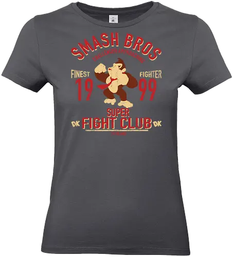 DK Oberster Kämpfer - Vintage Kong - donkey kong t-shirt, smash bros kämpfer, dk insel, nintendo kleidung, shigeru miyamoto, teetan, super fight club, donkey kong country, herausforderer naht, 90er gaming, rare spiele, riesen schlag, king k rool, vintage kunst, bester kämpfer - Standard T-Shirt (Frauen)