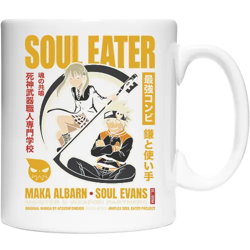 "Soul Eater Meister & Weapon" Maka Albarn and Soul Evans Vintage Anime