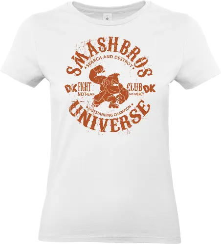 Smash Bros Fight Club - Kong DK - donkey kong t-shirt, smash bros kämpfer, dk fight club, nintendo kleidung, shigeru miyamoto, teetan, riesen schlag, suchen zerstören, keine gnade, super smash bros, donkey kong country, dk crew, grunge kunst, herausragender champion, smash universum - Standard T-Shirt (Frauen)