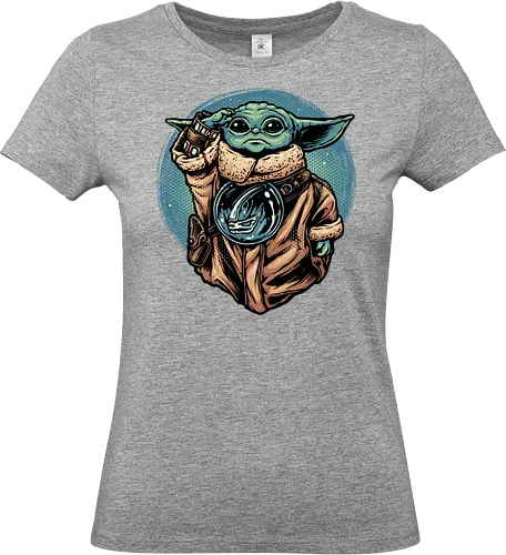 Salute of the Bounty Hunter Apprentice - Movie, film, galaxy, galactic, space, droids, heroes, character, fictional - Standard T-Shirt (Frauen)