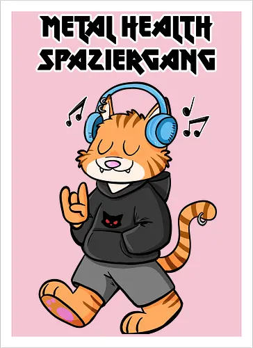 Metal Health Spaziergang - Metal, Hevay Metal, Comic - Kunstdruck