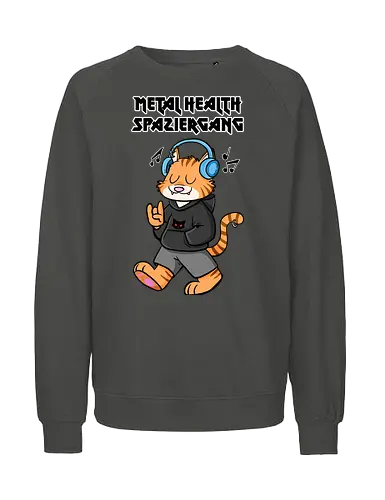 Metal Health Spaziergang - Metal, Hevay Metal, Comic - Fairtrade Sweatshirt