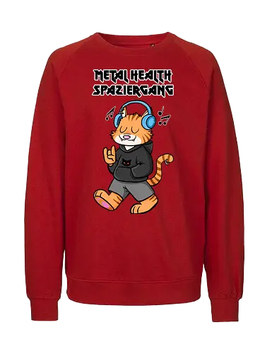 Metal Health Spaziergang - Metal, Hevay Metal, Comic - Fairtrade Sweatshirt