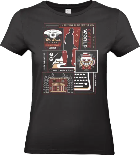 Dont Write Aesthetic - control, american nightmare, night springs, alan wake 2, alan wake ii, deer fest, oh deer diner, coffee thermos, control resonant, alan wake, cauldron lake, bright falls, video game, gaming, gamer - Standard T-Shirt (Frauen)