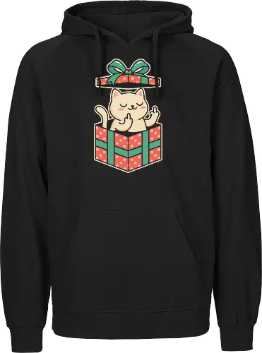 "Surprise Me" Funny Rude Cat in Gift Box Graphic