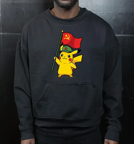 "Comrade Mouse" Funny Revolutionary Anime Mashup Graphic