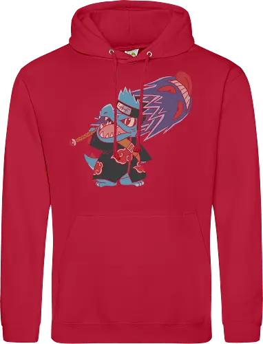 "Shark Shinobi" Totodile x Kisame Akatsuki Mashup Anime Graphic