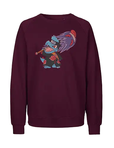 "Shark Shinobi" Totodile x Kisame Akatsuki Mashup Anime Graphic - totodile kisame shirt, akatsuki totodile graphic tee, funny anime crossover clothing, water type shinobi design, naruto mashup t-shirt, samehada apparel, hidden mist merch, tactical shirt, kisame hoshigaki parody shirt, blue crocodile ninja top, red cloud cloak t-shirt, unique anime fan gift, totodile akatsuki streetwear, anime monster mashup, pocket monster ninja gear, shark shinobi t-shirt, shonen jump parody apparel, japanese pop culture clothing, cool anime character tee - Fairtrade Sweatshirt