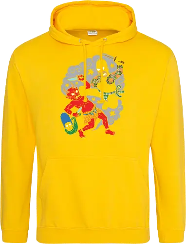 Homer vs. Oni" Japanese Traditional Tattoo Style 