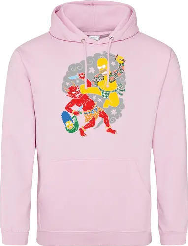 Homer vs. Oni" Japanese Traditional Tattoo Style 