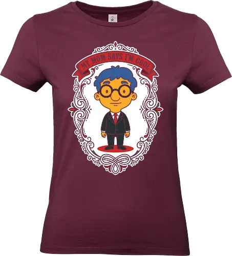 My Mom Says I'm Cool - my mom says im cool shirt, milhouse t-shirt, funny cartoon portrait graphic tee, 90s nostalgia apparel, milhouse van houten design, ironic streetwear top, vintage frame character shirt, sarcastic nerd t-shirt, simpsons fan merch, cool milhouse apparel, awkward humor clothing, blue haired boy graphic, funny son gift t-shirt, suit and tie cartoon shirt, geeky aesthetic streetwear, retro animation merch, satirical portrait clothing, mustard yellow character top, quirky pop culture tee - Standard T-Shirt (Frauen)
