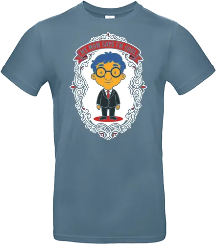 My Mom Says I'm Cool - my mom says im cool shirt, milhouse t-shirt, funny cartoon portrait graphic tee, 90s nostalgia apparel, milhouse van houten design, ironic streetwear top, vintage frame character shirt, sarcastic nerd t-shirt, simpsons fan merch, cool milhouse apparel, awkward humor clothing, blue haired boy graphic, funny son gift t-shirt, suit and tie cartoon shirt, geeky aesthetic streetwear, retro animation merch, satirical portrait clothing, mustard yellow character top, quirky pop culture tee - Standard T-Shirt