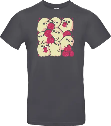 Spooky Cute Ghosts with Strawberries