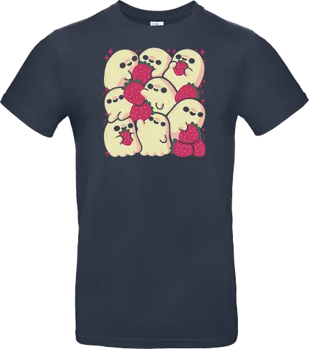 Spooky Cute Ghosts with Strawberries