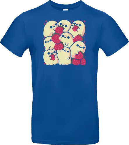 Spooky Cute Ghosts with Strawberries