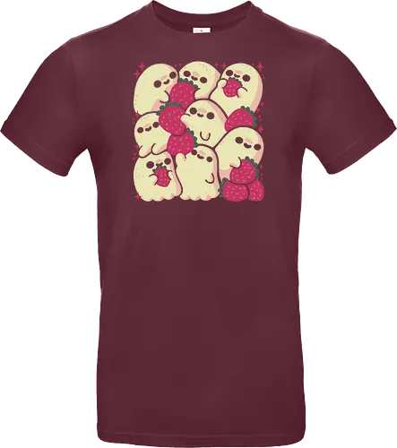 Spooky Cute Ghosts with Strawberries