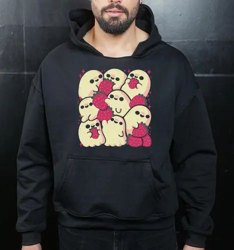 Spooky Cute Ghosts with Strawberries