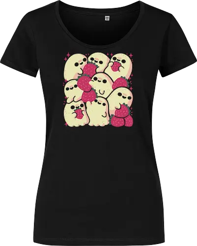Spooky Cute Ghosts with Strawberries
