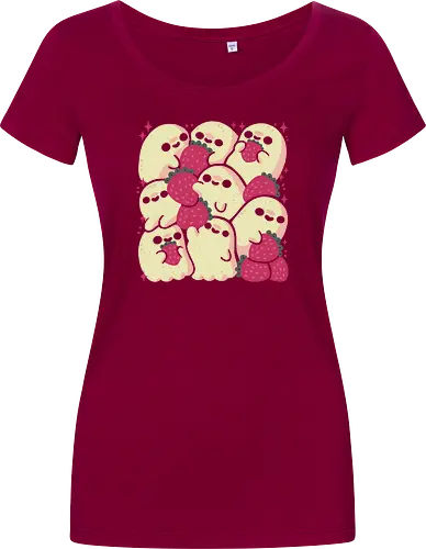 Spooky Cute Ghosts with Strawberries