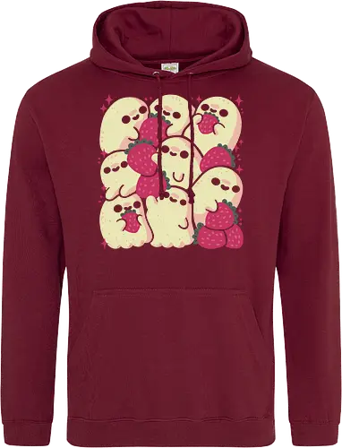 Spooky Cute Ghosts with Strawberries