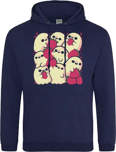 Spooky Cute Ghosts with Strawberries