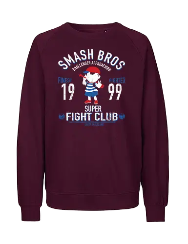 Super Fight Club - Ness EarthBound 1999 - ness t-shirt, earthbound rpg, super smash bros, nintendo kleidung, shigesato itoi, teetan, onett eagleland, mother serie, pk fire, 90er gaming, snes kult, giygas, vintage kunst, bester kämpfer, herausforderer naht - Fairtrade Sweatshirt