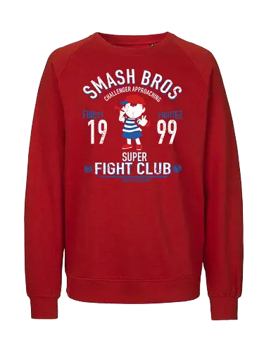 Super Fight Club - Ness EarthBound 1999 - ness t-shirt, earthbound rpg, super smash bros, nintendo kleidung, shigesato itoi, teetan, onett eagleland, mother serie, pk fire, 90er gaming, snes kult, giygas, vintage kunst, bester kämpfer, herausforderer naht - Fairtrade Sweatshirt