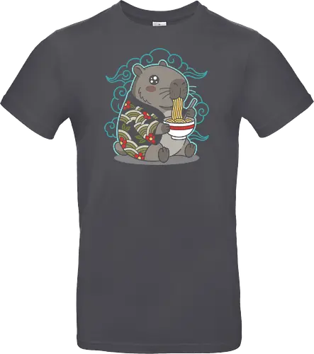 Ramen Capybara Kawaii Japanese Aesthetic Animal Graphic